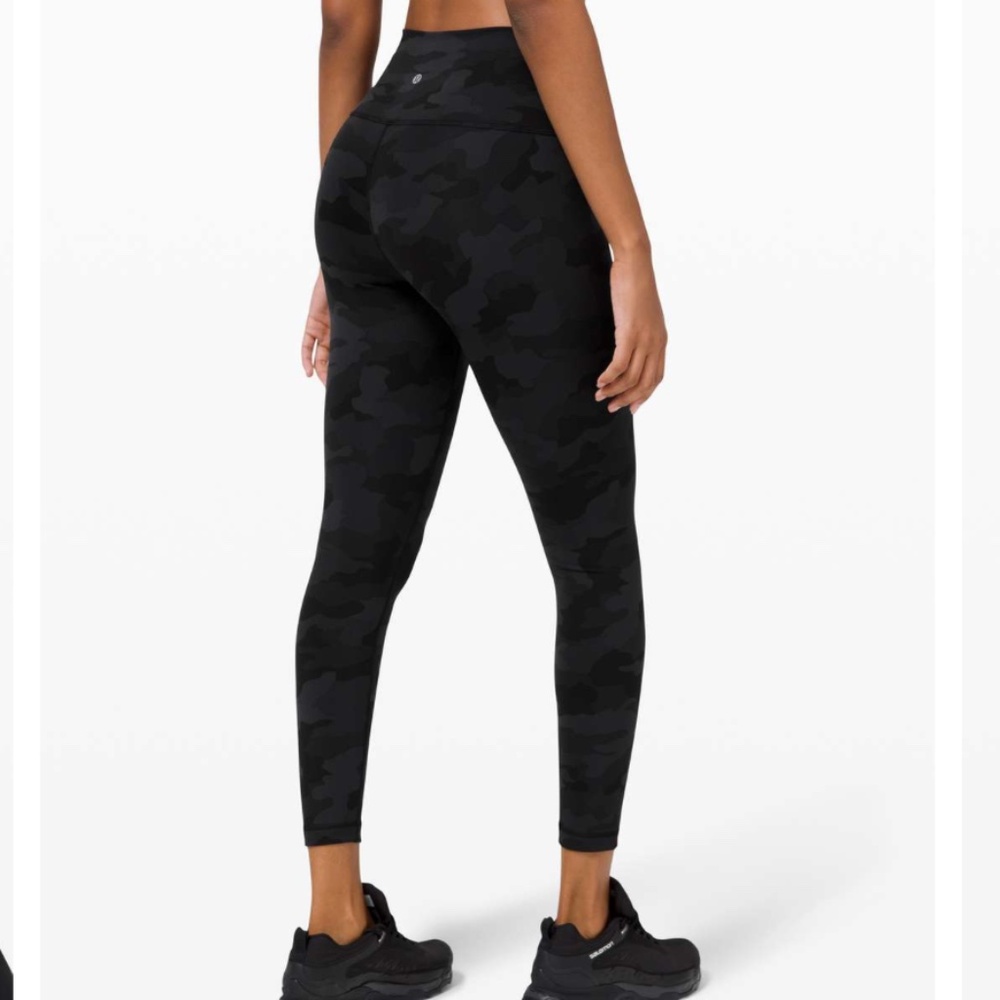 Lululemon Wunder Train High-Rise Tight 25" Black Camo - Picture 3 of 8